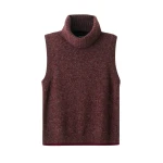 Merino Cashmere Silk Mouliné Sweater Vest + Snood