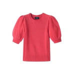 Merino Cashmere Silk Pouf Sleeve Sweater