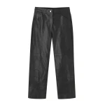 Panelled Leather Jean