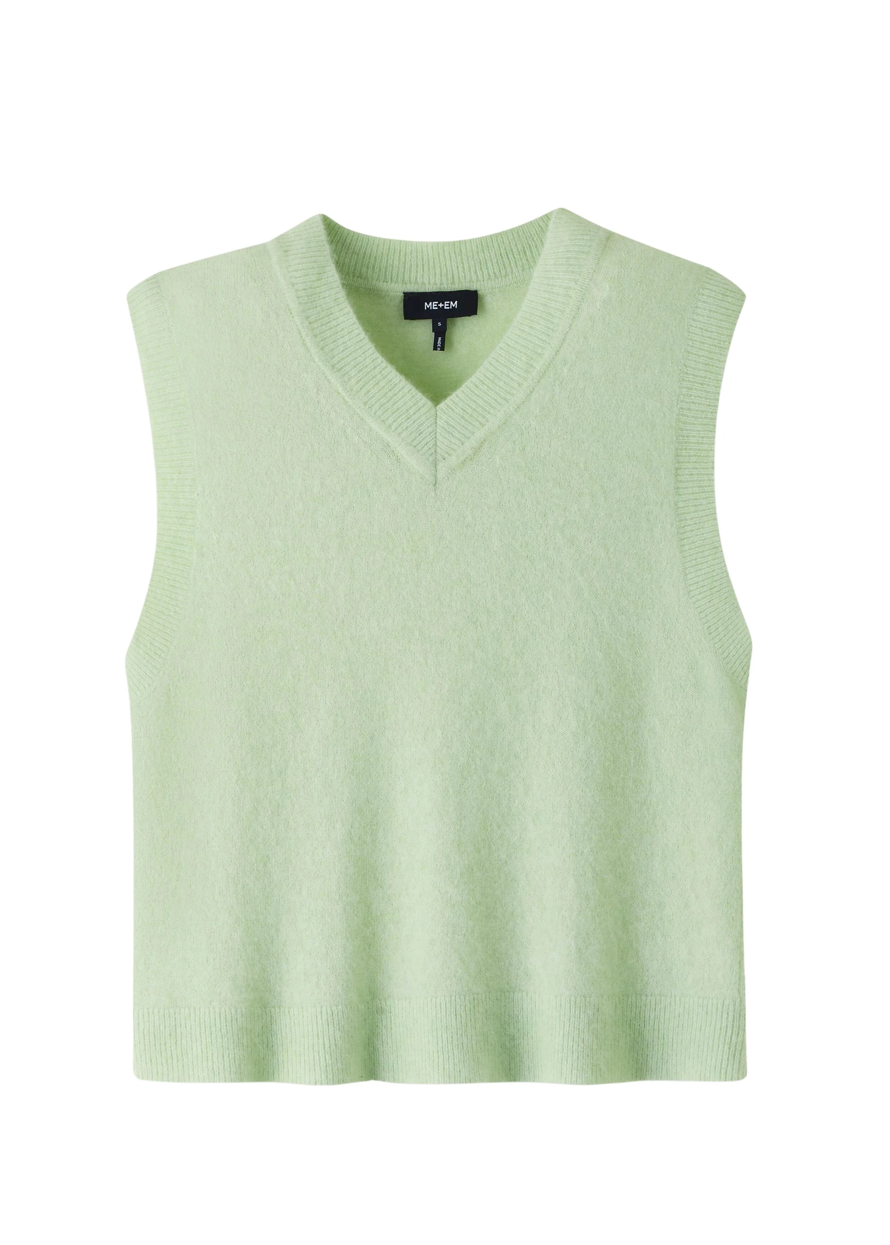 Me-and-Em-Responsible-Alpaca-High-V-Neck-Crop-Sweater-Vest-scaled99055_nobg Responsible Alpaca High V-Neck Crop Sweater Vest - Image 1