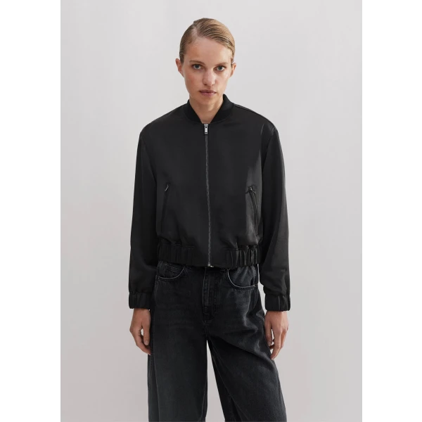 Satin Twill Evening Bomber - Image 5