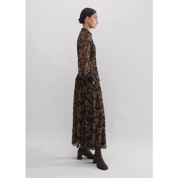 Shadow Berry Print Metallic Maxi Dress - Image 5