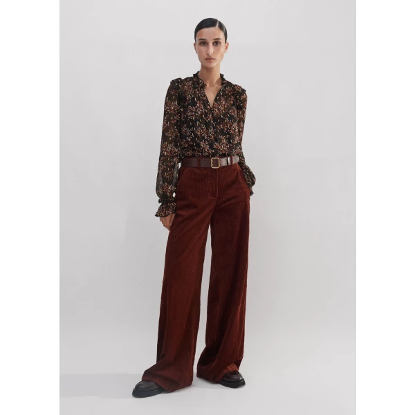 Shadow Berry Print Metallic Top + Cami - Image 5