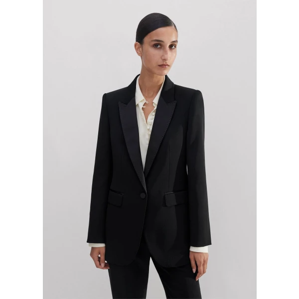 Sharp Shoulder Tux Blazer - Image 5
