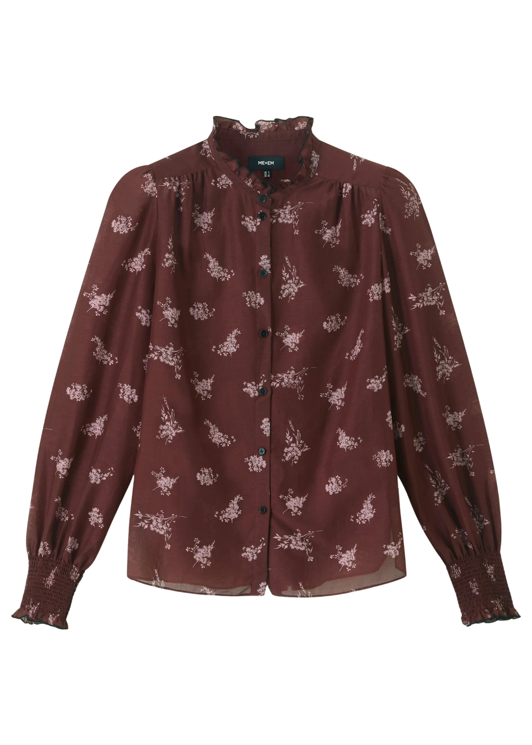 Me-and-Em-Silk-Cotton-Scattered-Floral-Print-Blouse-scaled56263_nobg Silk Cotton Scattered Floral Print Blouse - Image 1