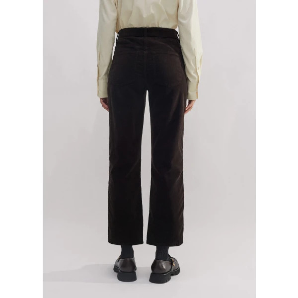 Stretch Velvet Straight Crop Jean - Image 6