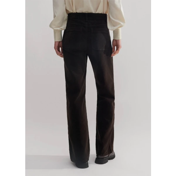 Stretch Velvet Subtle Flare Pant - Image 5