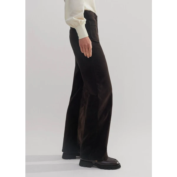 Stretch Velvet Subtle Flare Pant - Image 6