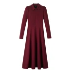 Travel Tailoring Collar Midi Dress
