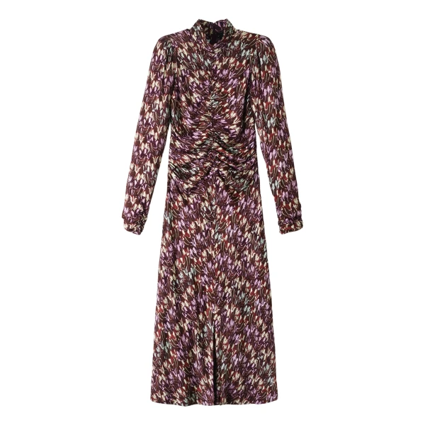 Tulip Print Midi Dress