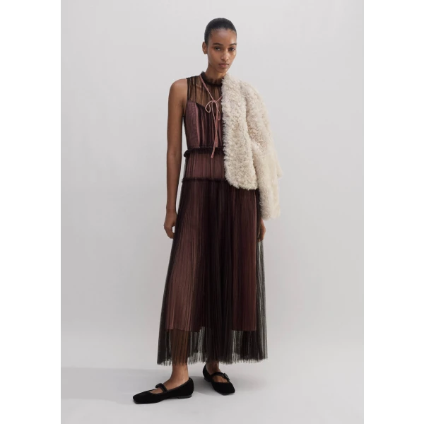 Tulle Maxi Dress + Tie - Image 6