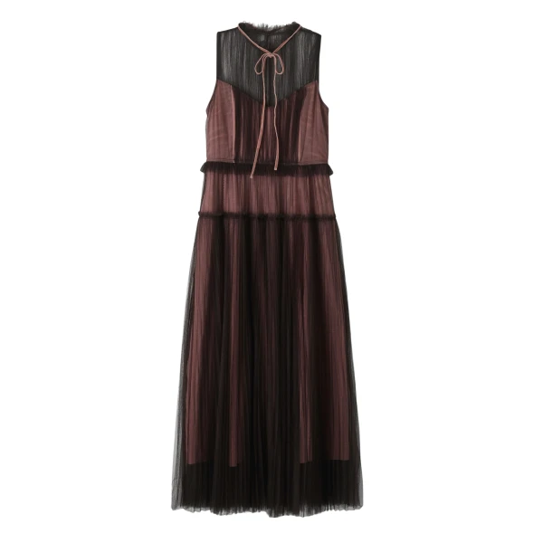 Tulle Maxi Dress + Tie