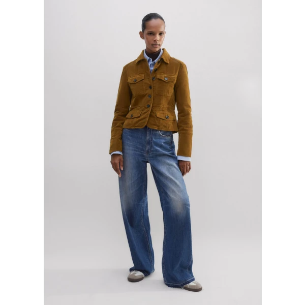 Washed Velvet Fitted Jacket - Image 5