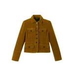 Washed Velvet Fitted Jacket