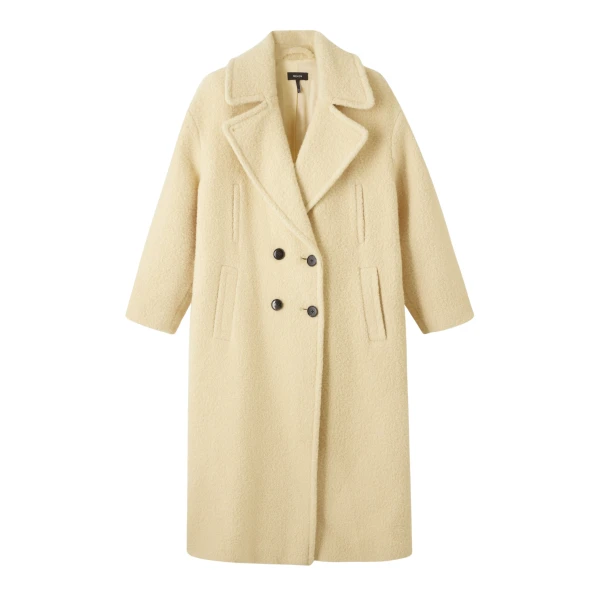 Wool-Blend Bouclé Coat