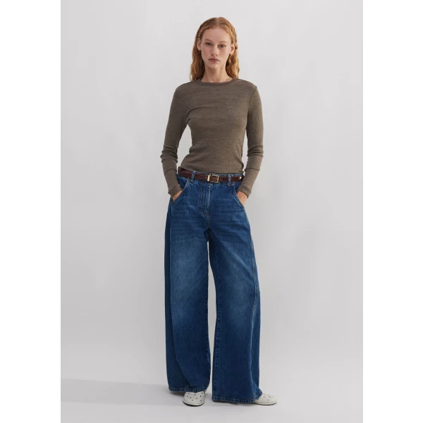 Wool Jersey Crew Neck Top - Image 6