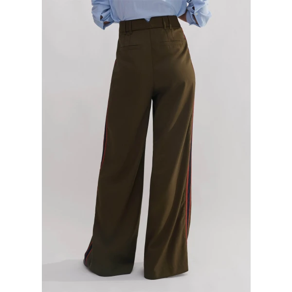 Wool Sharp Pleat Front Wide-Leg Pant - Image 6