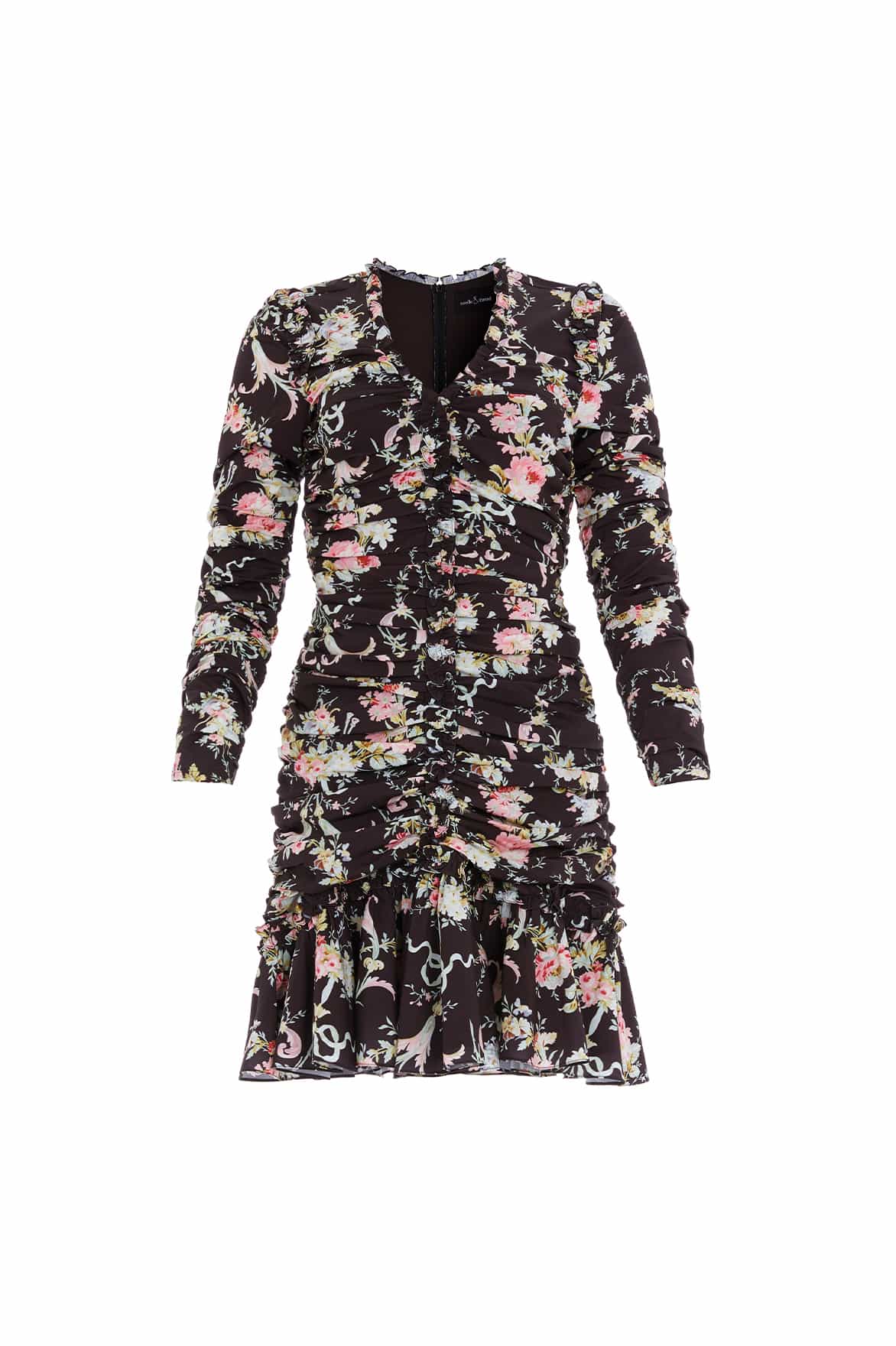 Needle and Thread Enchanted Garden Ellen Crepe Micro Mini Dress