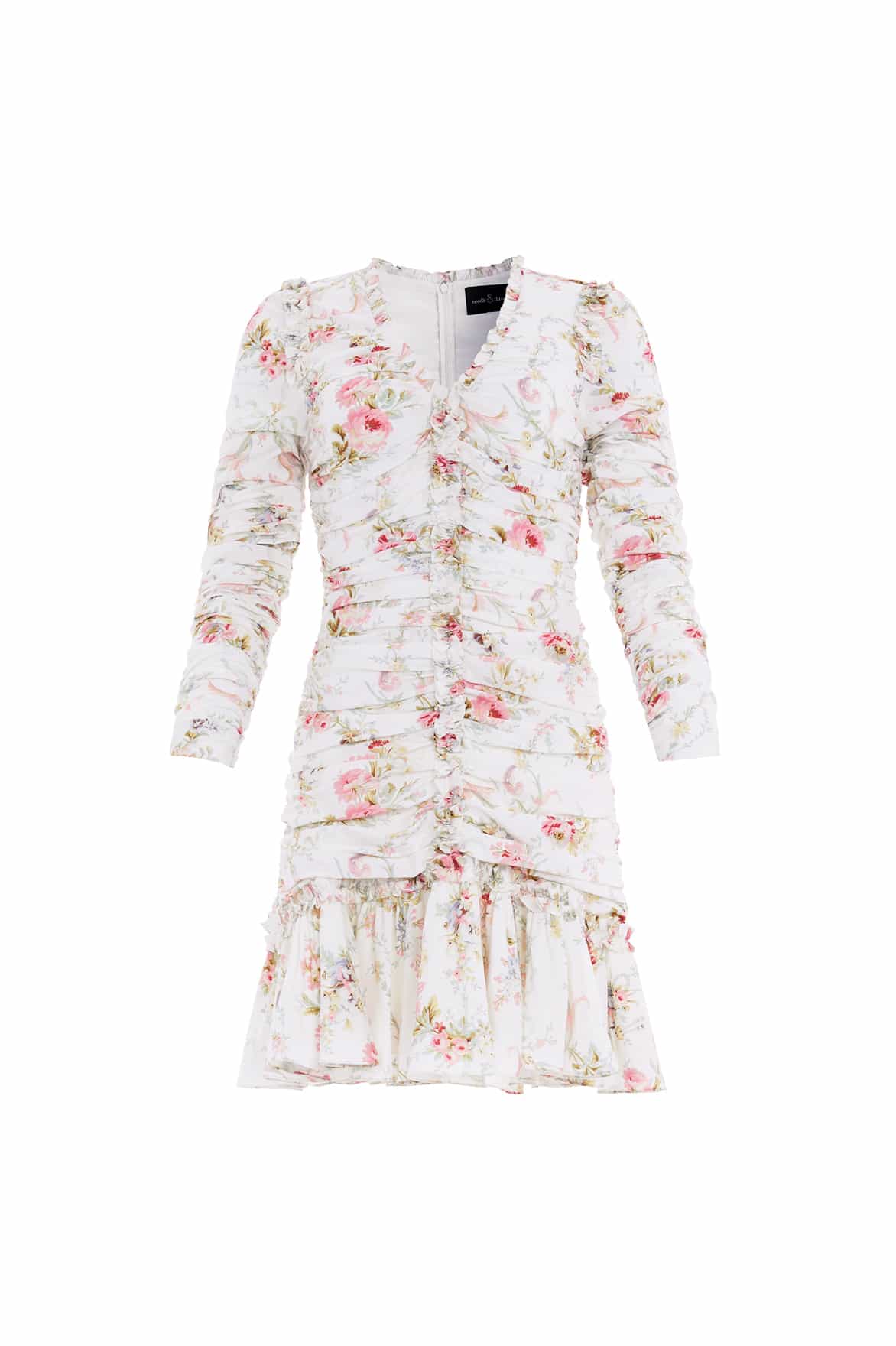Needle and Thread Enchanted Garden Ellen Crepe Micro Mini Dress