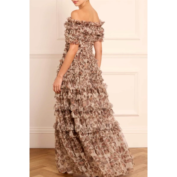 Leopard Lisette Off-Shoulder Gown - Image 5