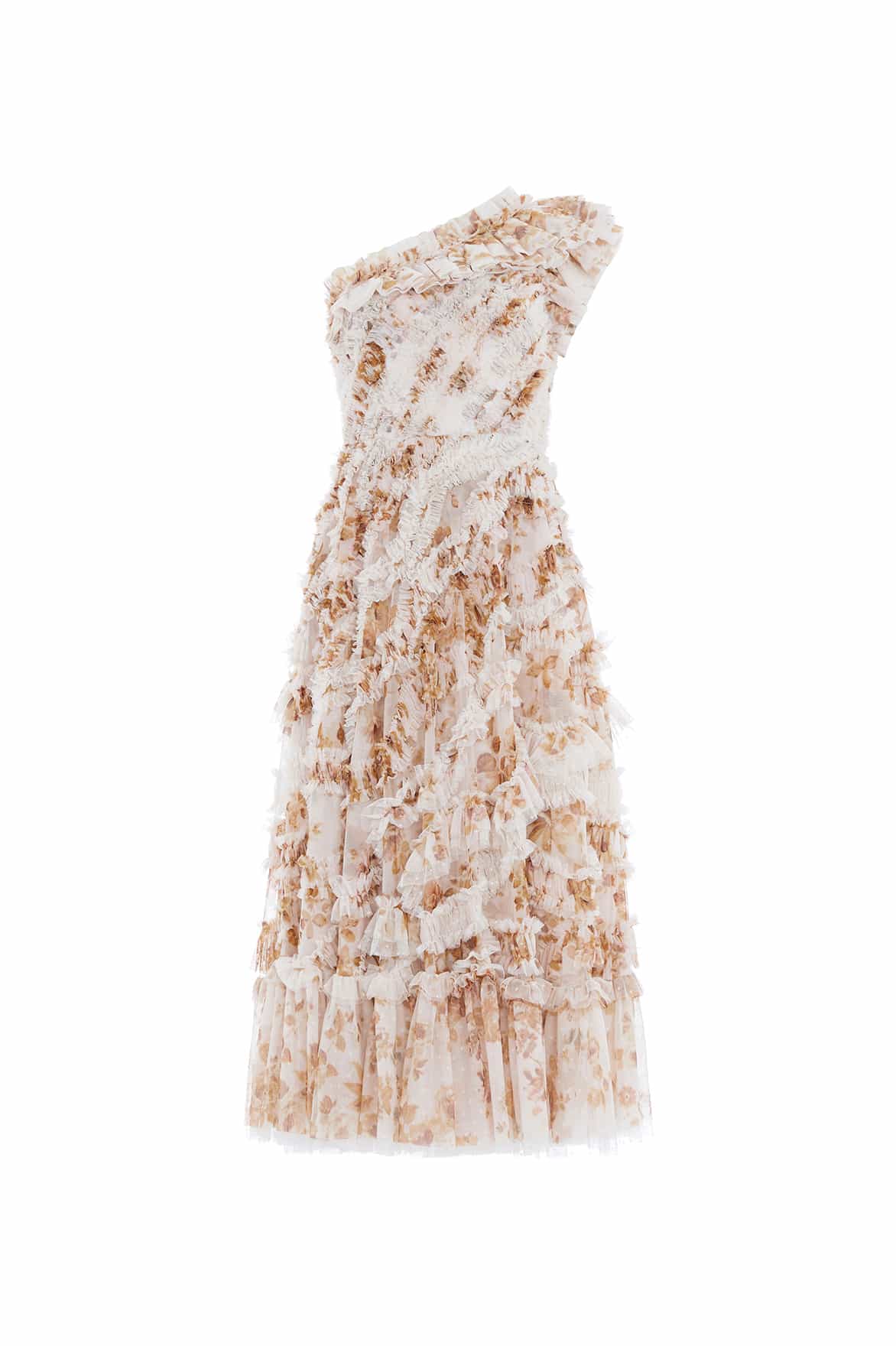 Needle and Thread Vintage Rose Aaliyah One-Shoulder Ballerina Dress