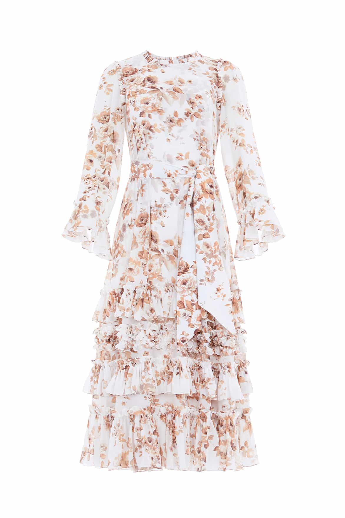 Needle and Thread Vintage Rose Chiffon Round Neck Ankle Gown