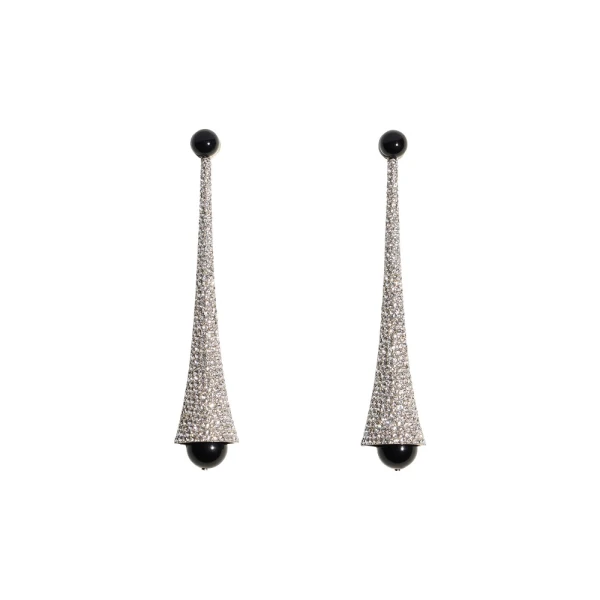 Retro-Future Rhinestone Earrings