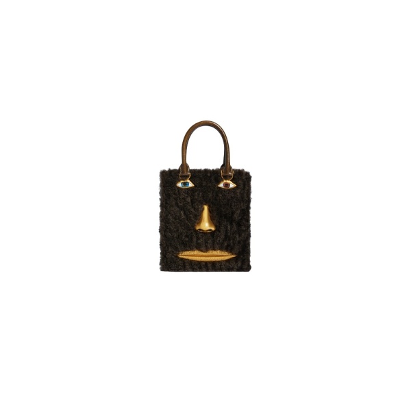 Schiaparelli Mini Anatomy Jewelry Bag in Black