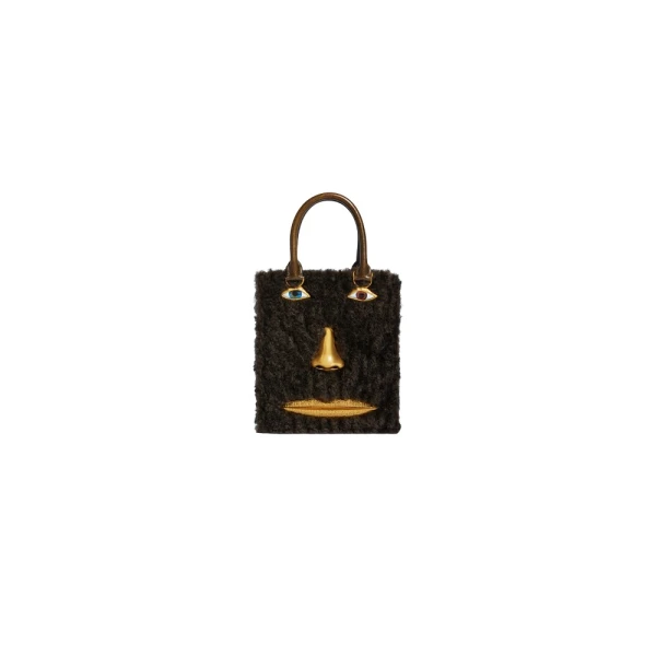 Schiaparelli Mini Anatomy Jewelry Bag in Black