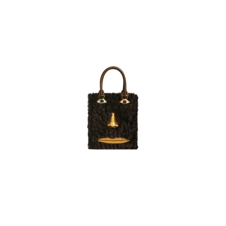Schiaparelli Mini Anatomy Jewelry Bag in Black