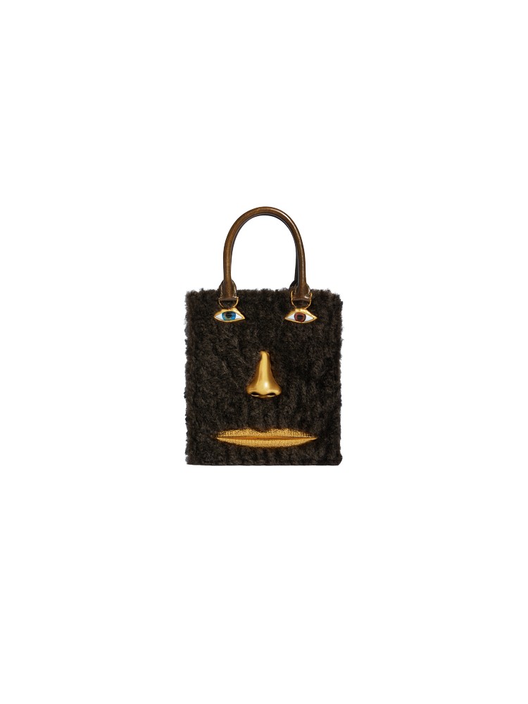 Schiaparelli Mini Anatomy Jewelry Bag in Black