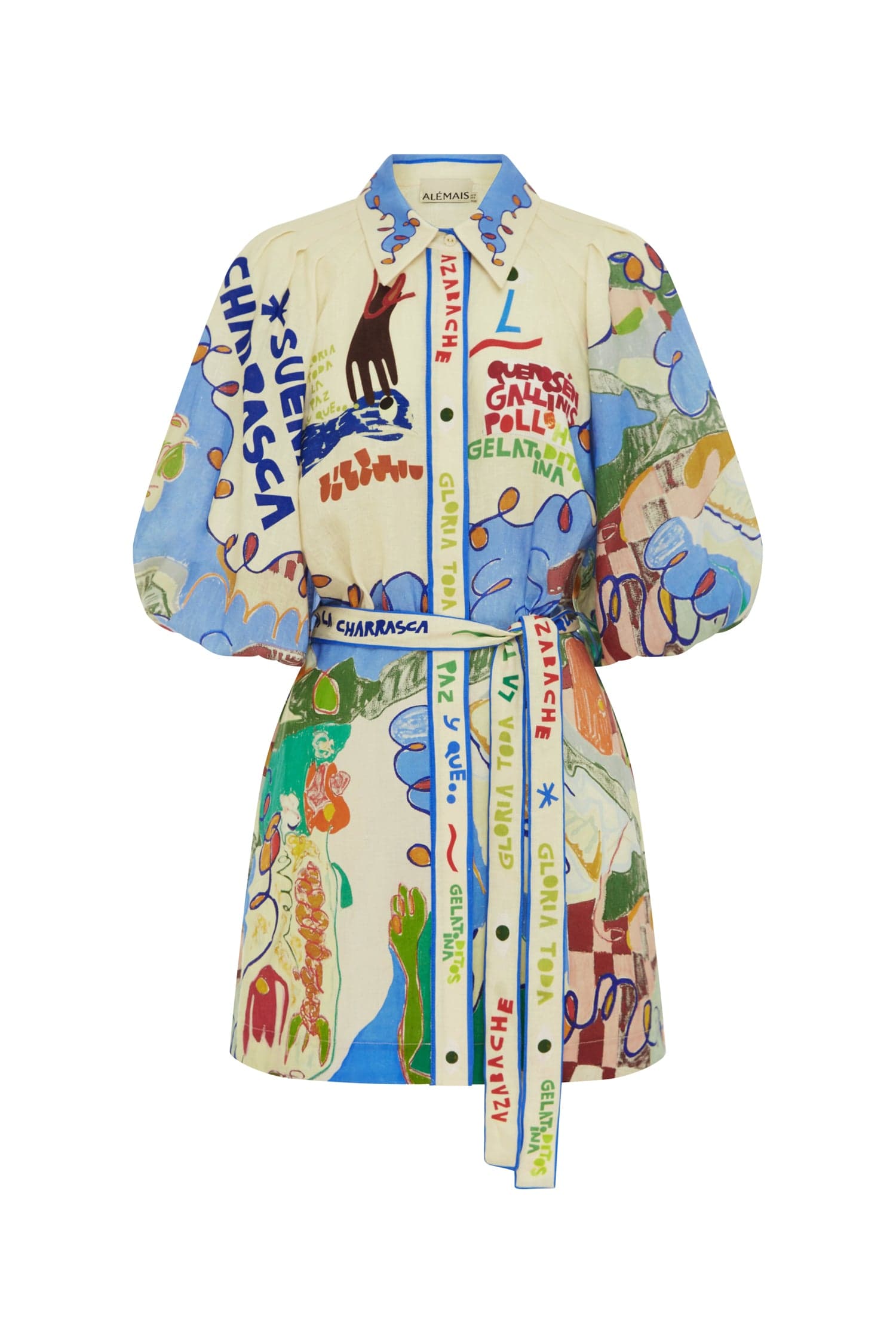 Alemais Nadia Mini Shirtdress Dress
