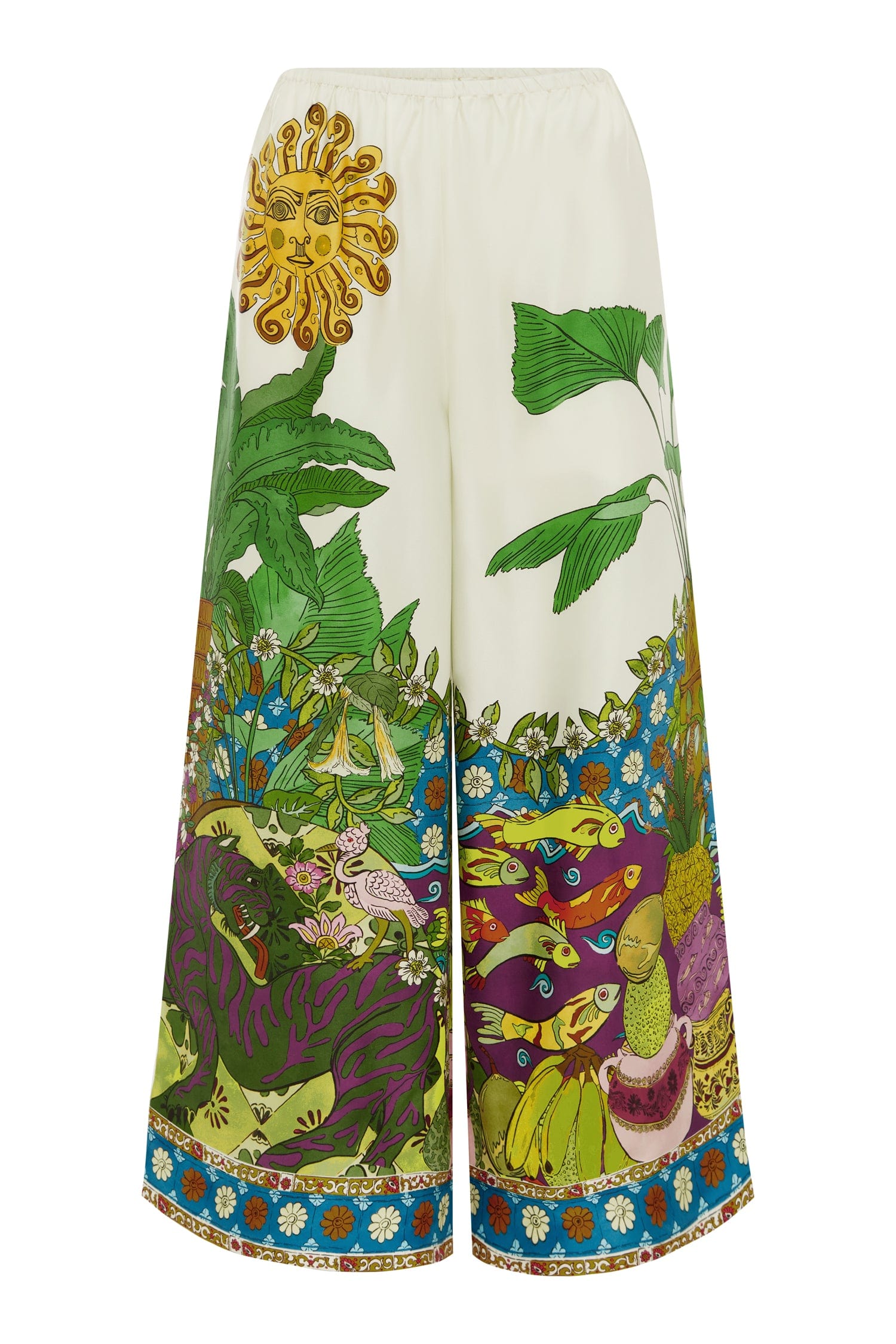 Alemais Tiger Silk Pant