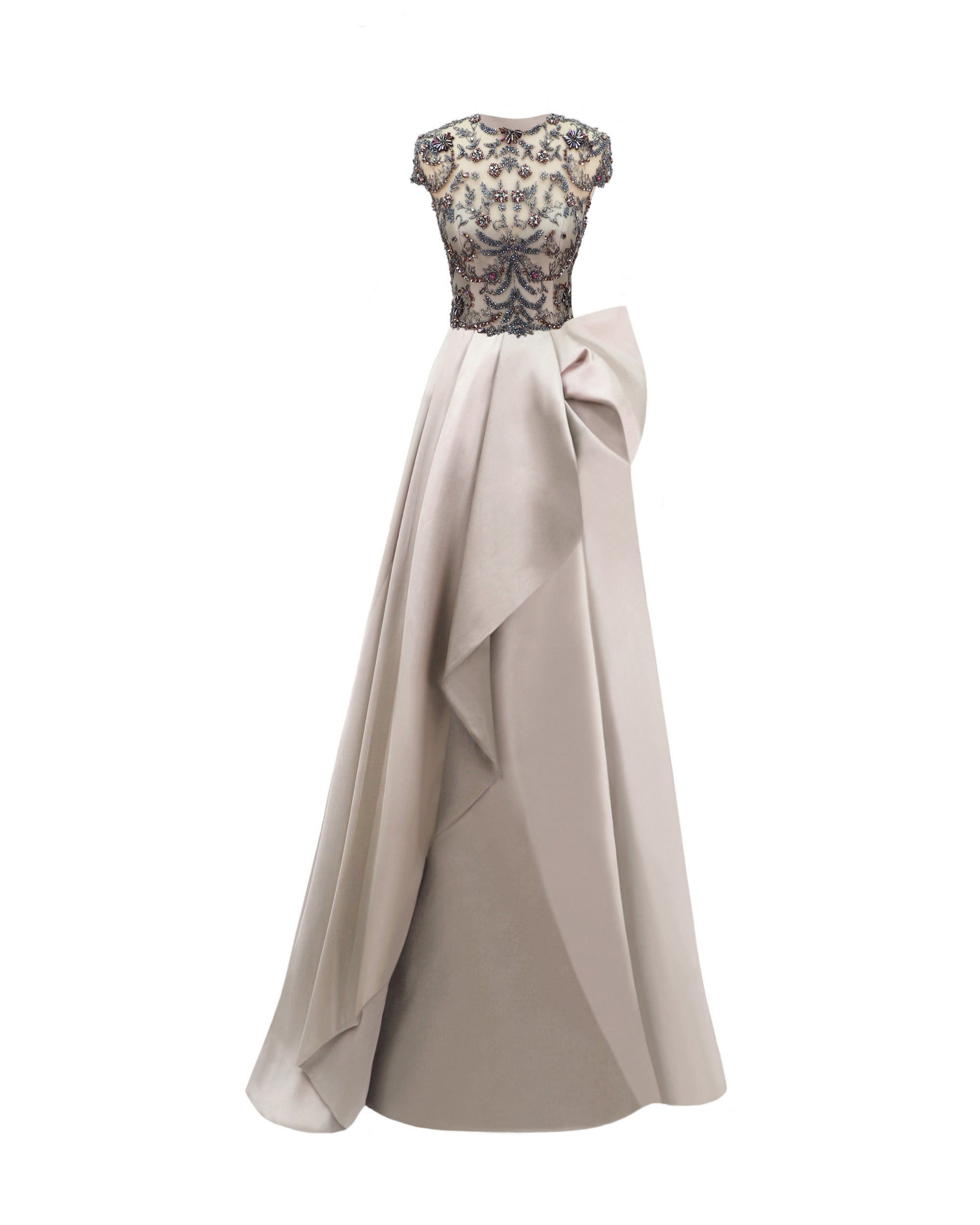 Gemy Maalouf Fully Beaded Corset Dress