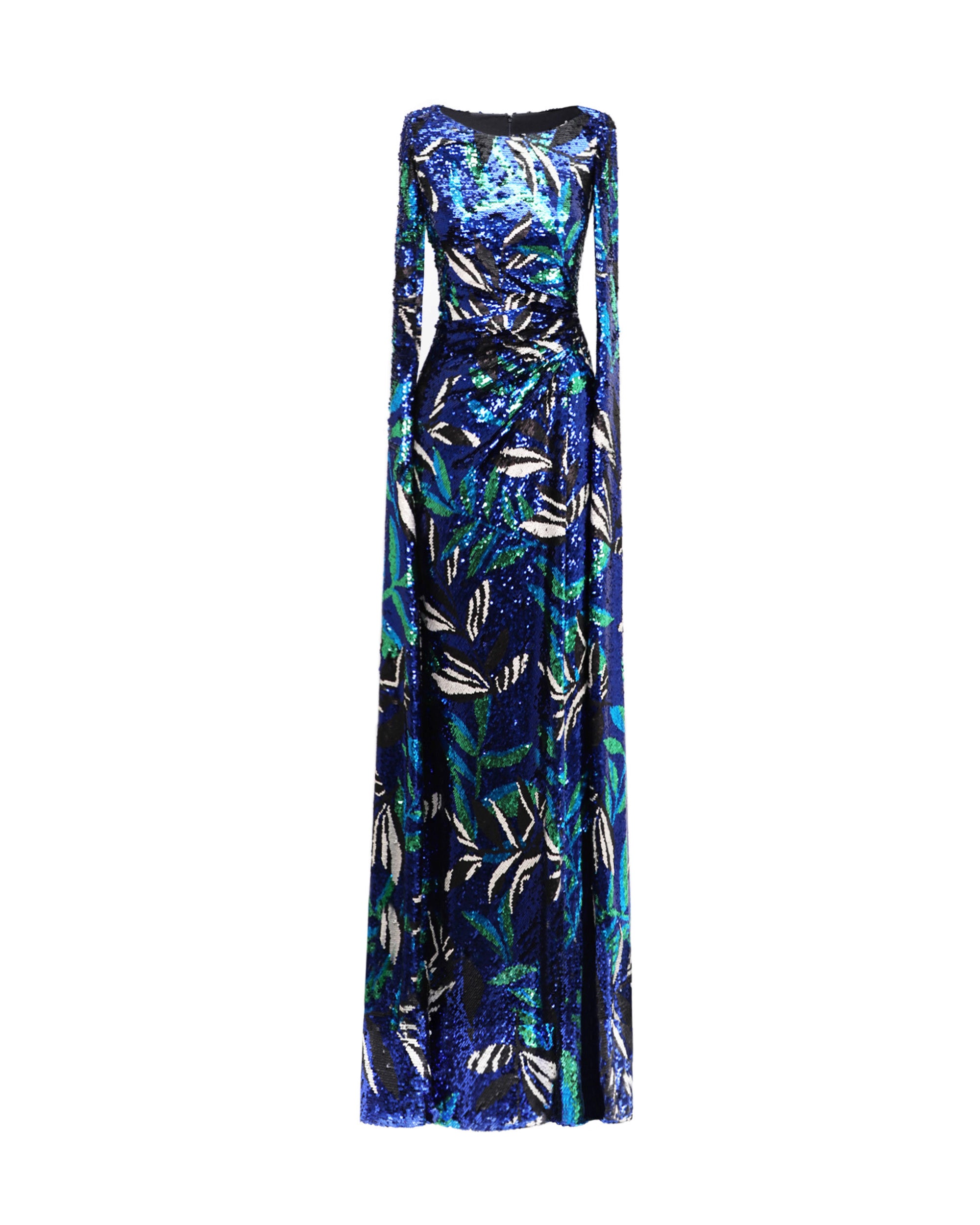 Gemy Maalouf Patterned Sequins Slim-Cut Dress