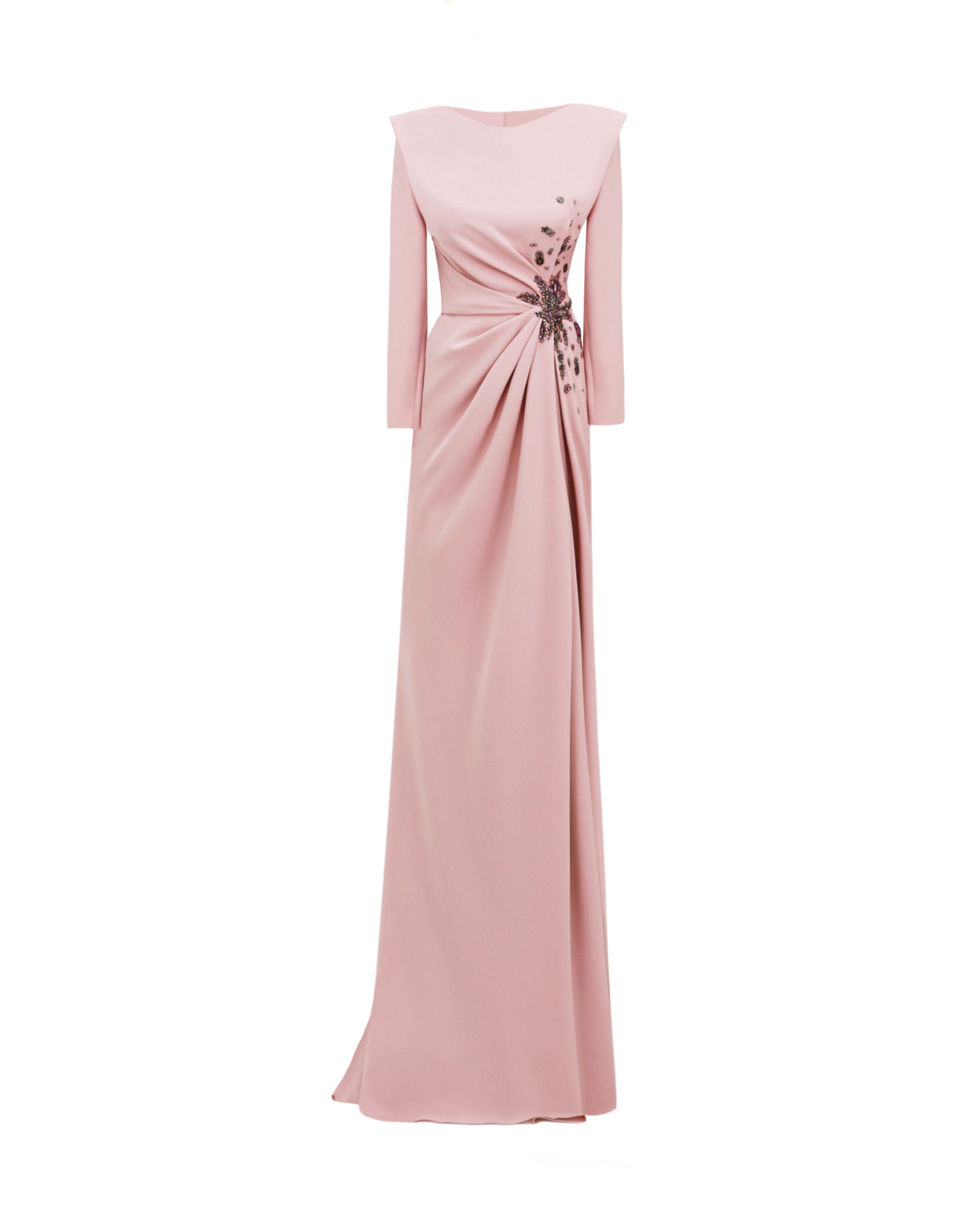 Gemy Maalouf Slim-Cut Dress With Structured Shoulders
