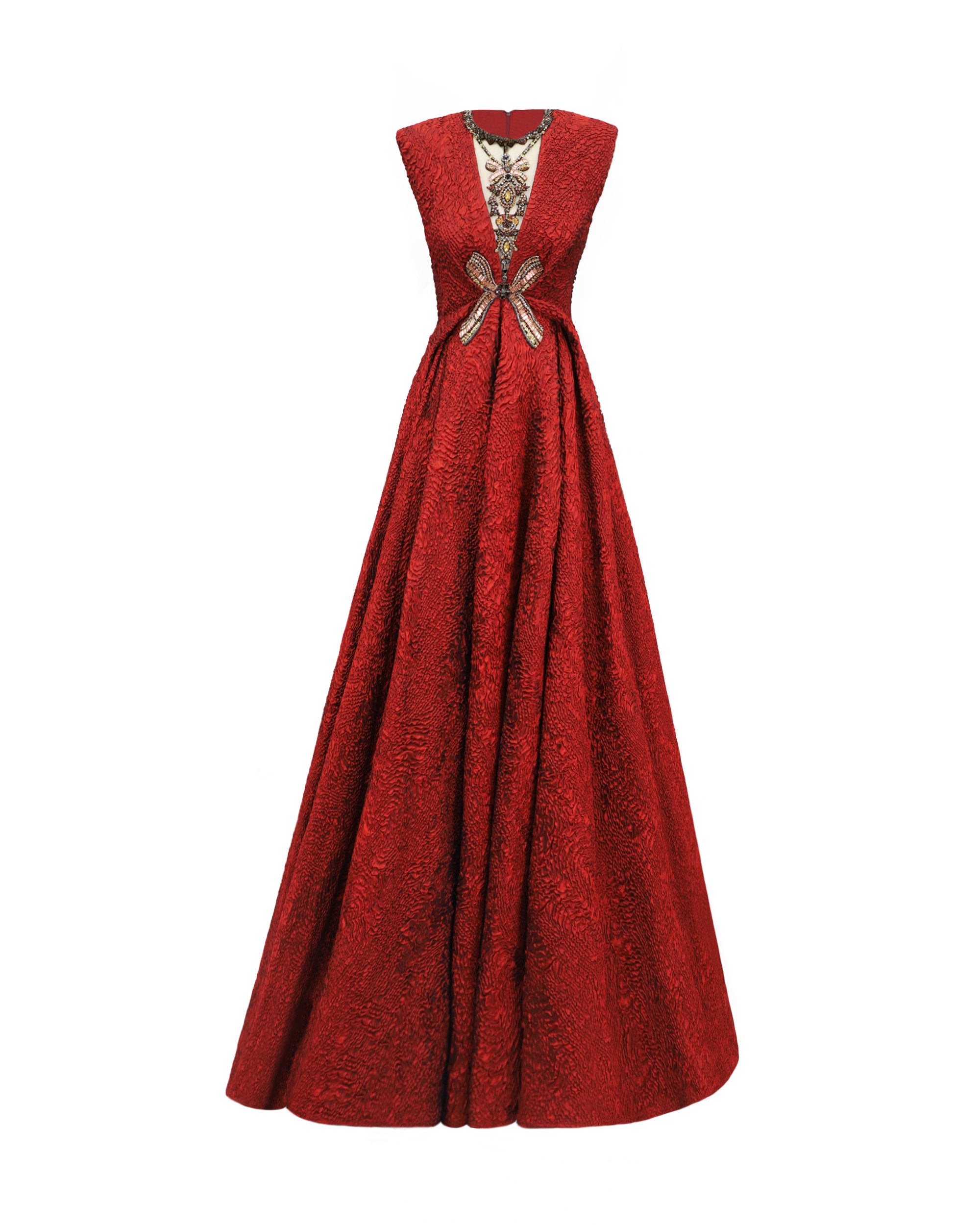 Gemy Maalouf Structured Shoulder Dress