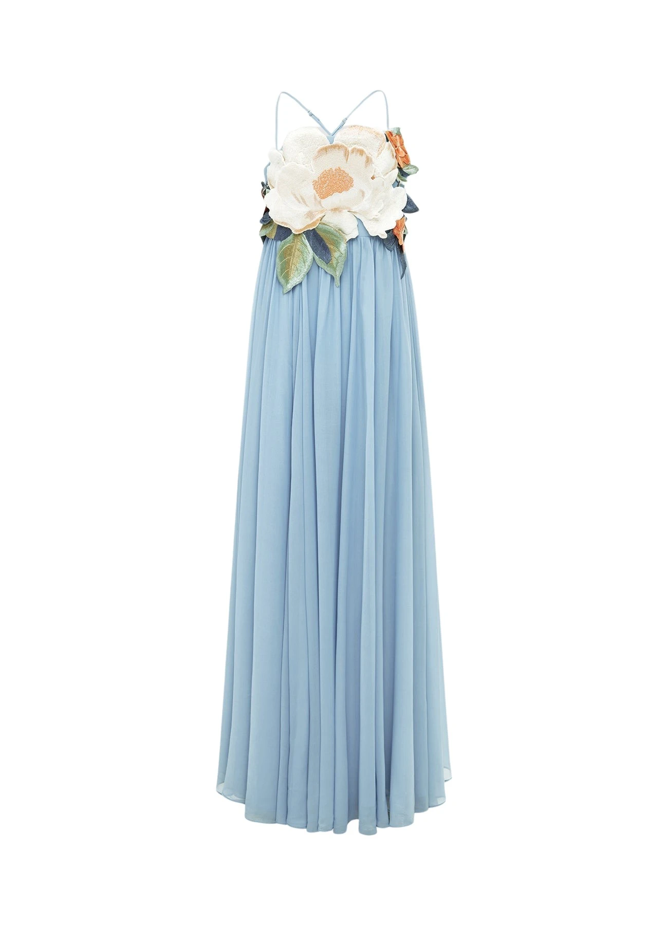 Leo-Lin-Agnes-Applique-Floral-Maxi-Dress-Powder-Blue87878_nobg Agnes Appliqué Floral Maxi Dress - Powder Blue - Image 1