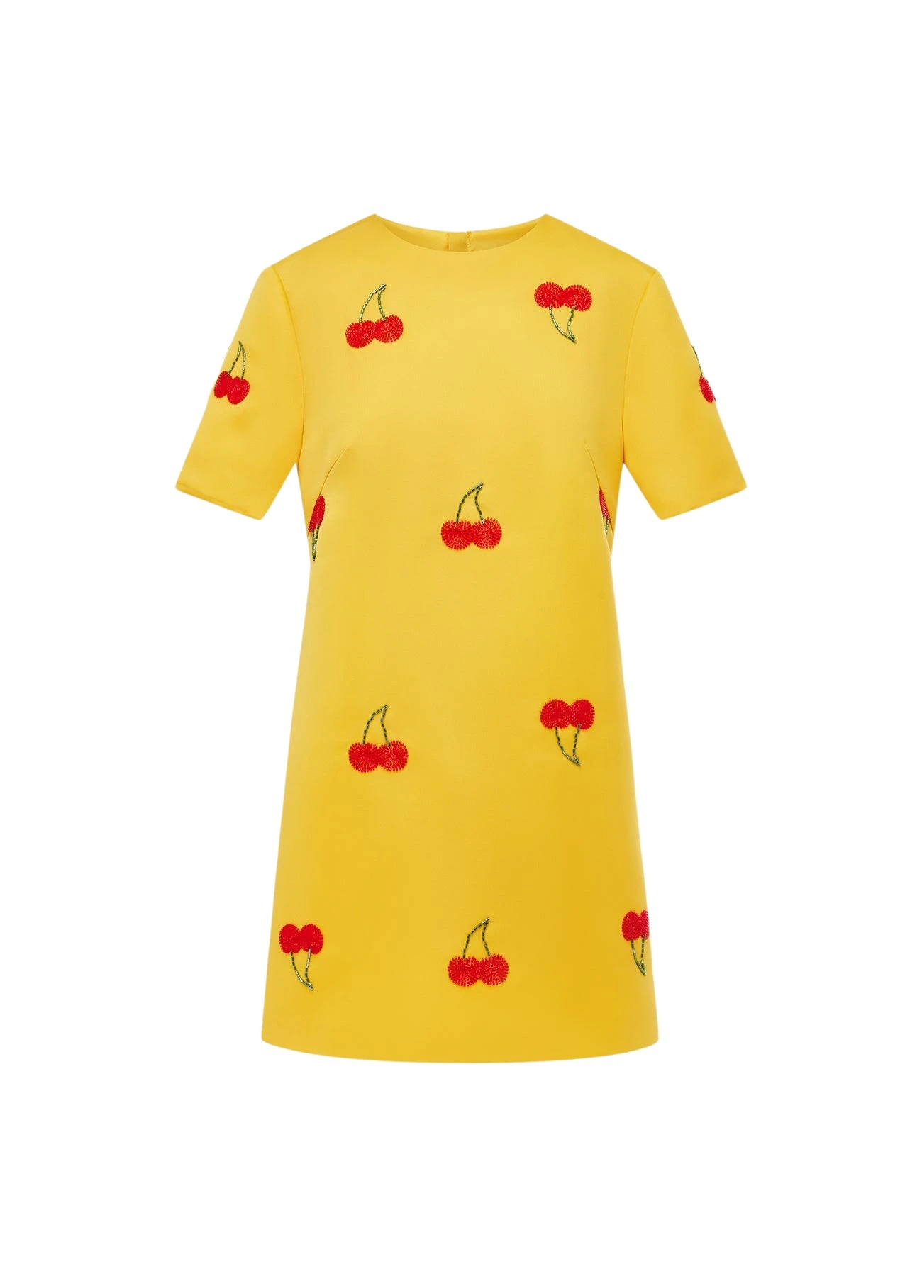 Leo-Lin-Alexa-Embellished-T-Shirt-Mini-Dress-Cherry-Beading78840_nobg Alexa Embellished T-Shirt Mini Dress - Cherry Beading - Image 1