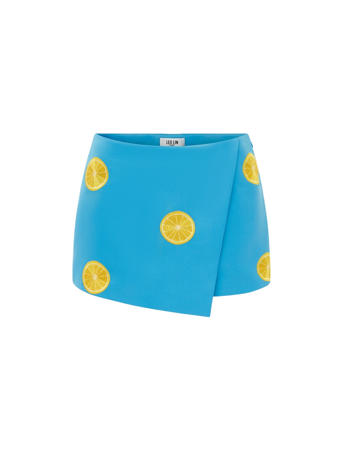 Leo Lin Aria Embroidered Skort – Citrus Embroidery Shorts