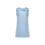 Blair Appliqué Mini Dress - Powder Blue