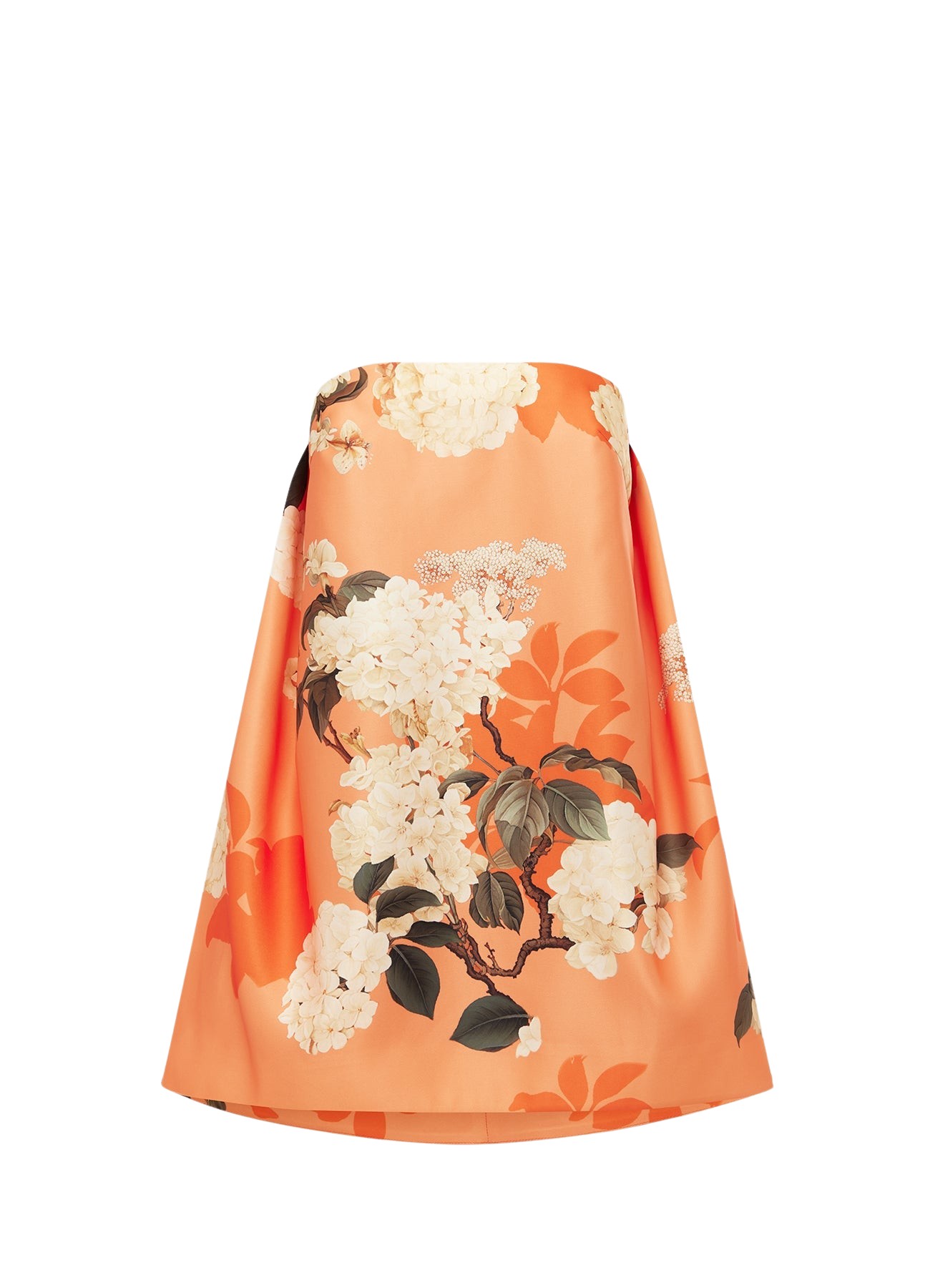 Leo Lin Fay Mini Dress – Hydrangea Print in Tangerine
