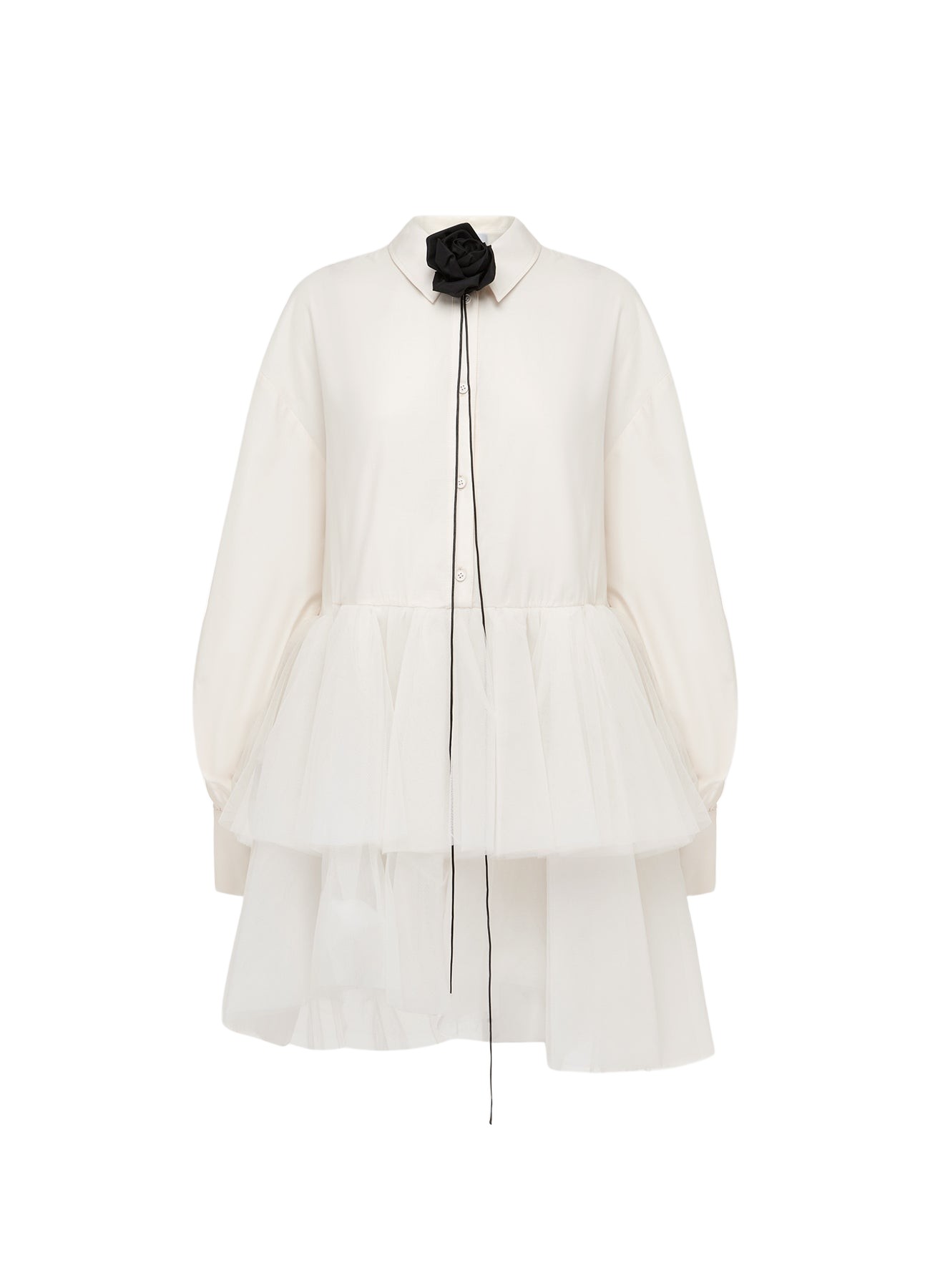 Leo Lin Ivy Tiered Mini Dress – Vanilla