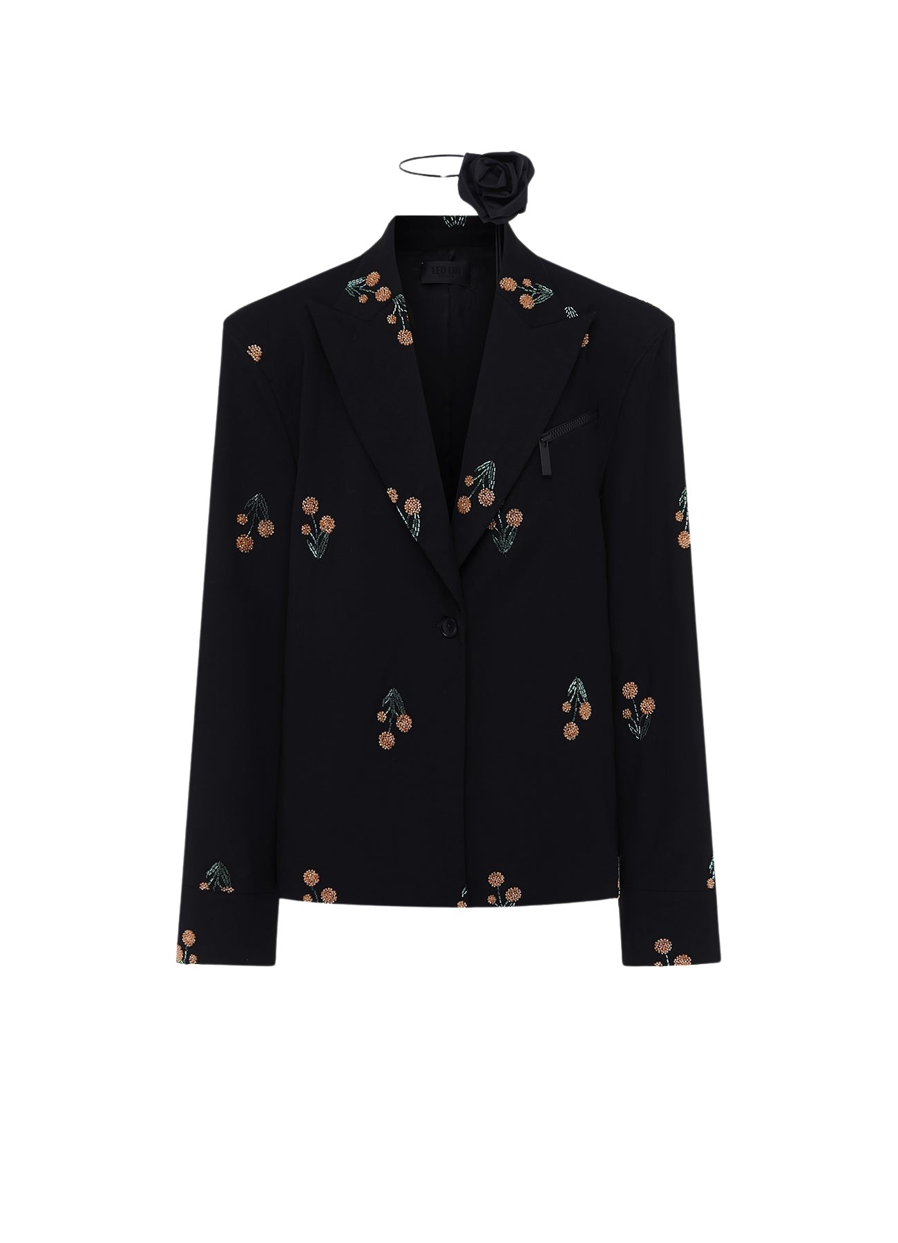Leo Lin Jovanna Embellished Blazer – Wildflower Beading