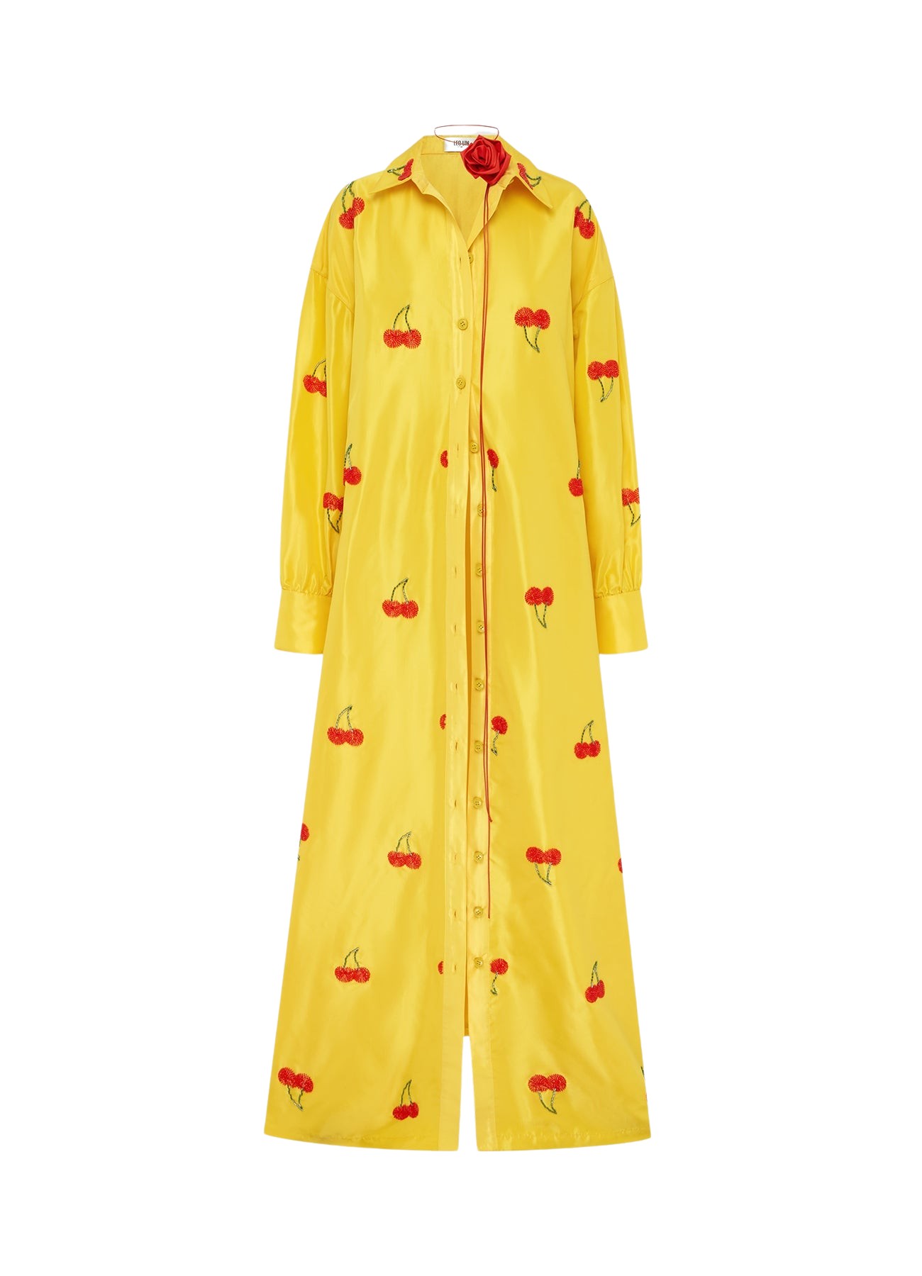 Leo Lin Madeline Embellished Coat Dress – Cherry Beading