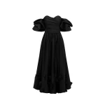 Miranda Rose Midi Dress - Ebony