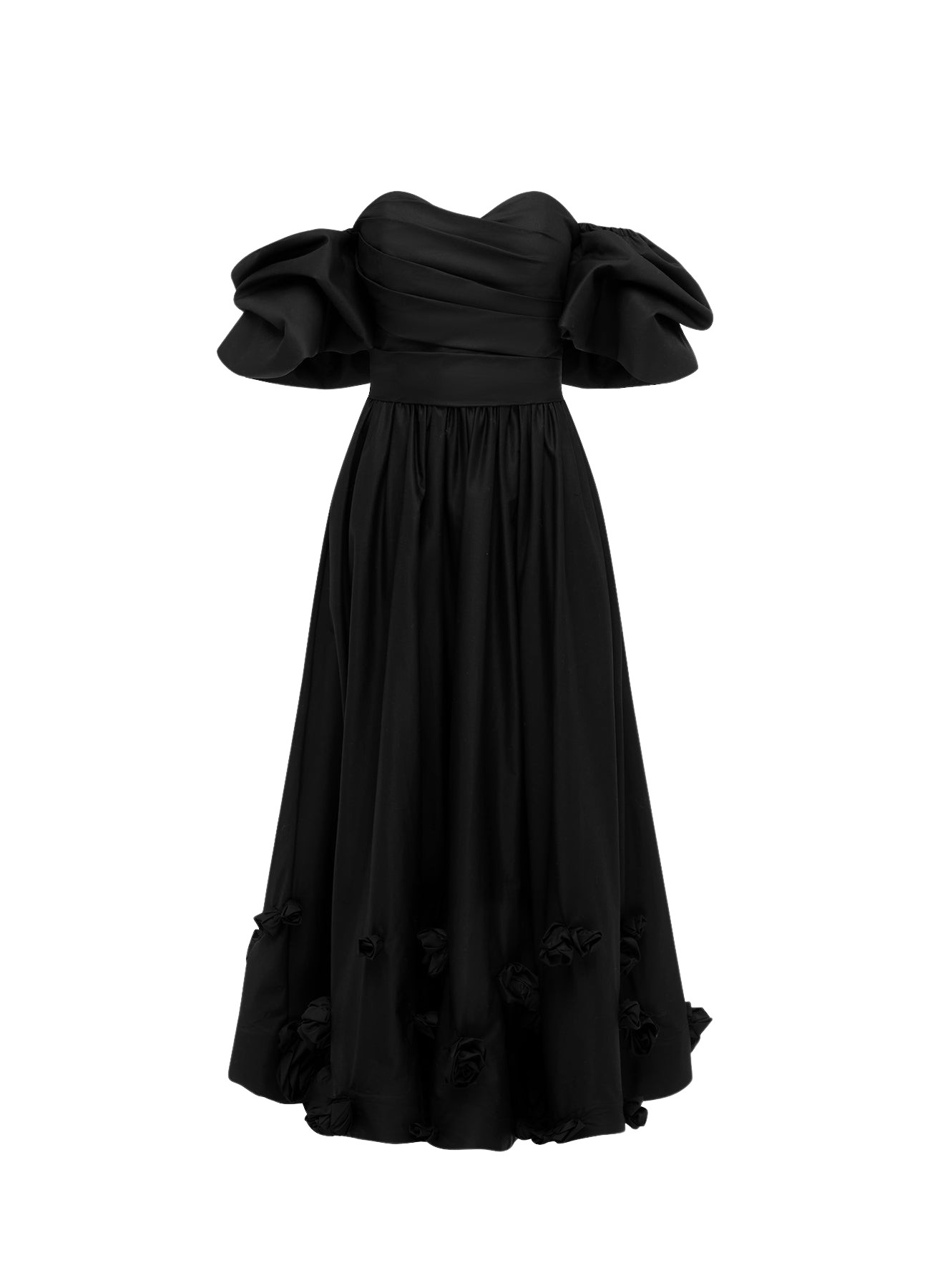 Leo Lin Miranda Rose Midi Dress – Ebony