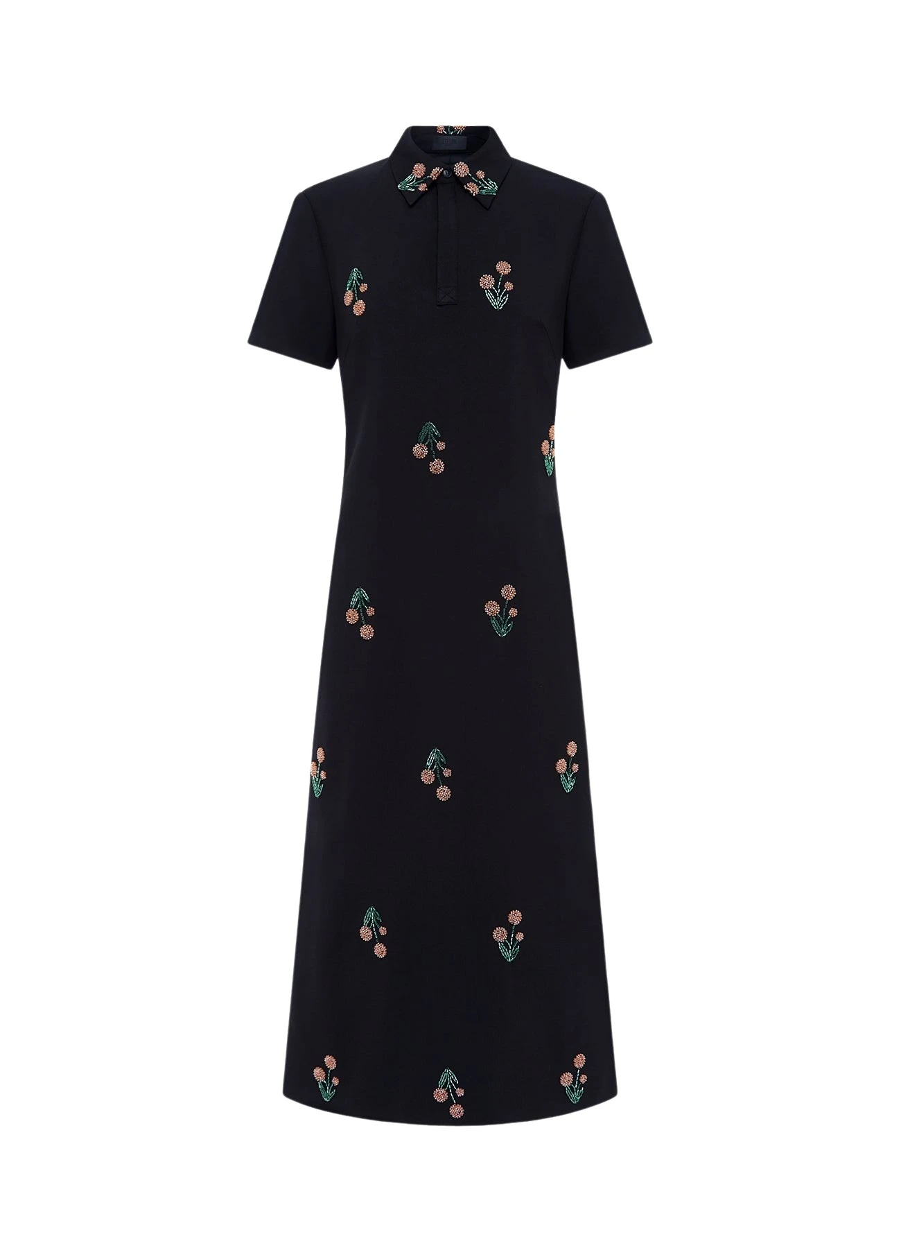 Leo-Lin-Nadene-Embellished-Shirt-Midi-Dress-Wildflower-Beading95731_nobg Nadene Embellished Shirt Midi Dress - Wildflower Beading - Image 1