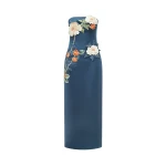 Rayna Appliqué Floral Bustier Maxi Dress - Pear Blossom