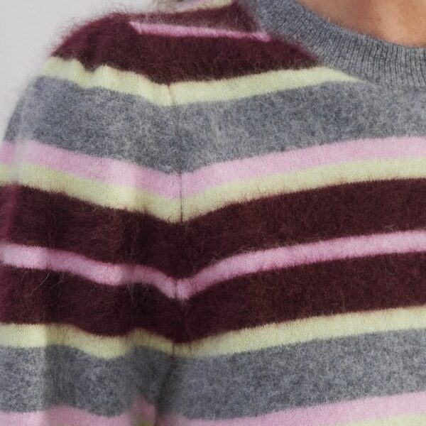 Me and Em Brushed Cashmere Stripe Sweater, view 3